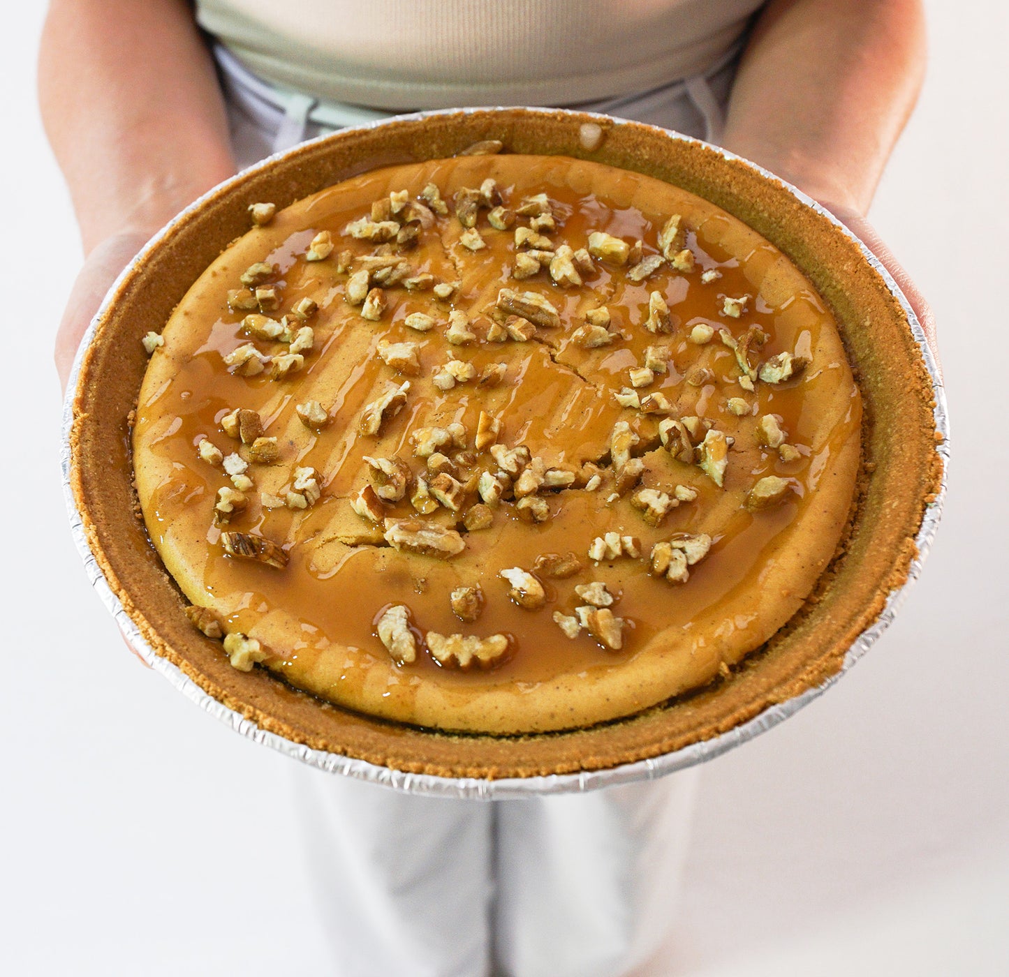 Sweet Potato Pecan Cheesecake Pie